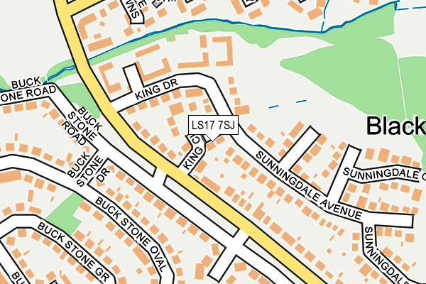 LS17 7SJ map - OS OpenMap – Local (Ordnance Survey)
