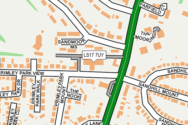 LS17 7UY map - OS OpenMap – Local (Ordnance Survey)