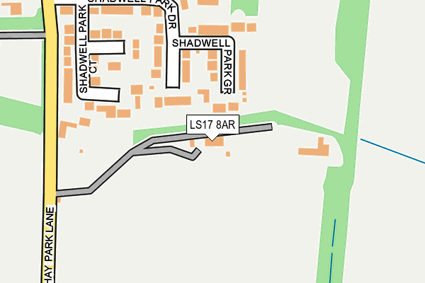 LS17 8AR map - OS OpenMap – Local (Ordnance Survey)