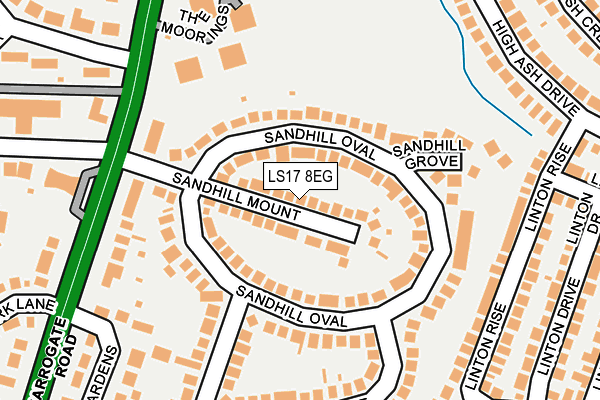 LS17 8EG map - OS OpenMap – Local (Ordnance Survey)