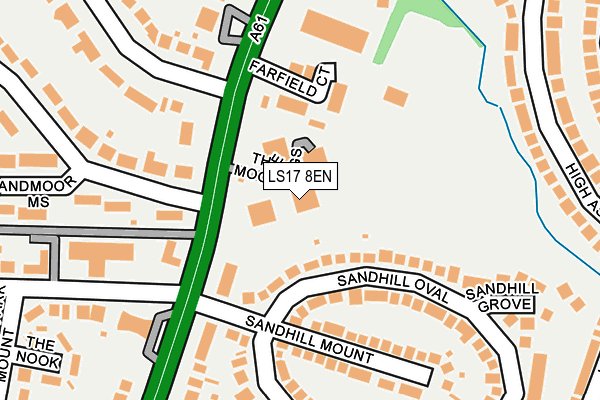 LS17 8EN map - OS OpenMap – Local (Ordnance Survey)
