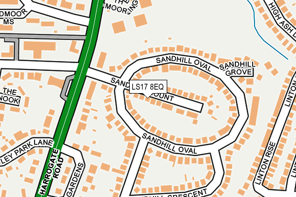 LS17 8EQ map - OS OpenMap – Local (Ordnance Survey)