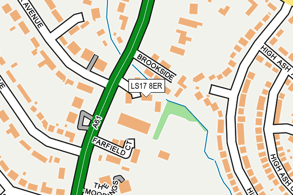 LS17 8ER map - OS OpenMap – Local (Ordnance Survey)