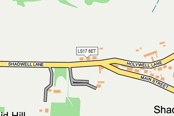 LS17 8ET map - OS OpenMap – Local (Ordnance Survey)