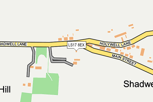 LS17 8EX map - OS OpenMap – Local (Ordnance Survey)