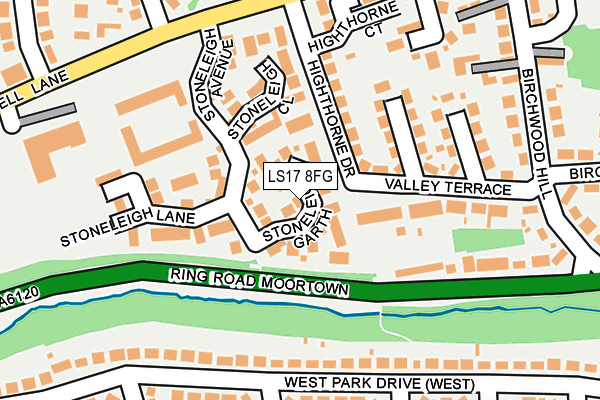 LS17 8FG map - OS OpenMap – Local (Ordnance Survey)