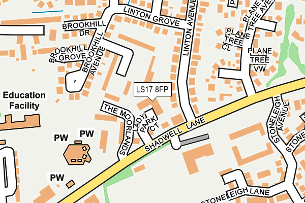 LS17 8FP map - OS OpenMap – Local (Ordnance Survey)