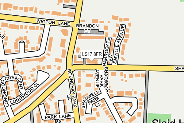 LS17 8FR map - OS OpenMap – Local (Ordnance Survey)