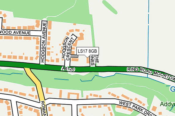 LS17 8GB map - OS OpenMap – Local (Ordnance Survey)