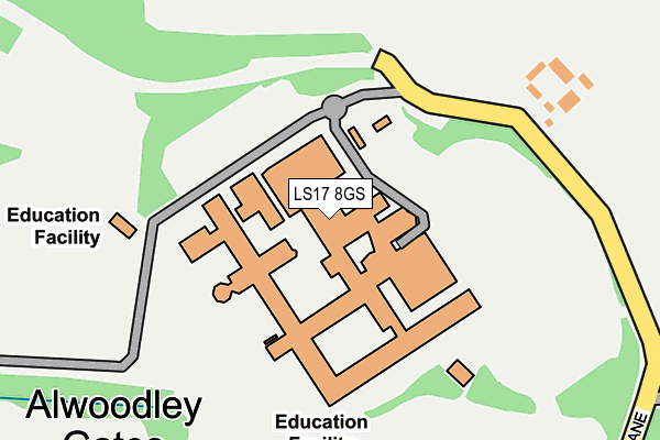 LS17 8GS map - OS OpenMap – Local (Ordnance Survey)