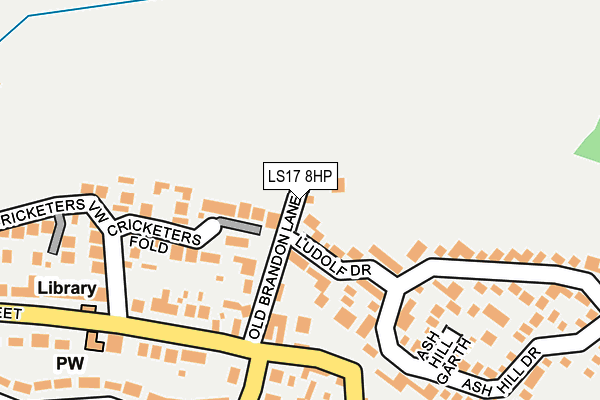LS17 8HP map - OS OpenMap – Local (Ordnance Survey)