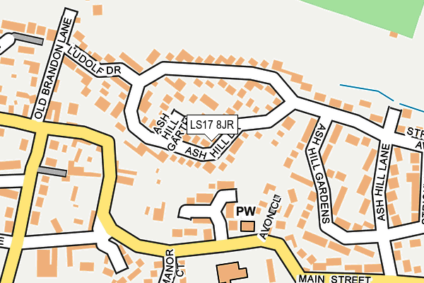 LS17 8JR map - OS OpenMap – Local (Ordnance Survey)