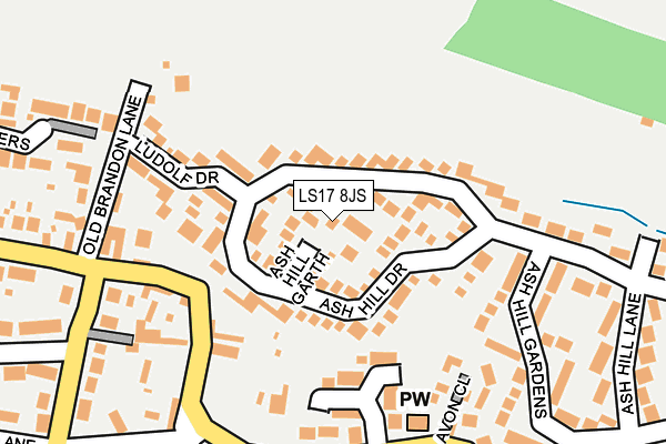 LS17 8JS map - OS OpenMap – Local (Ordnance Survey)