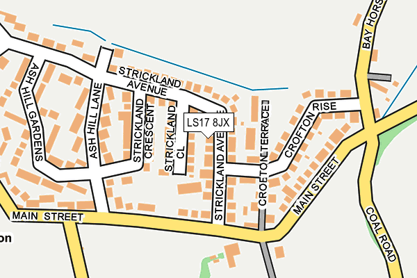 LS17 8JX map - OS OpenMap – Local (Ordnance Survey)