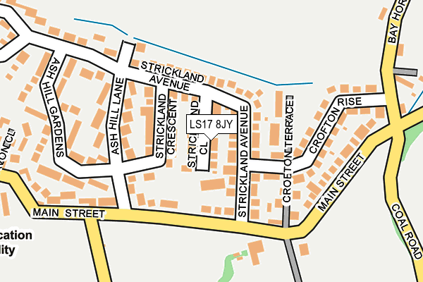 LS17 8JY map - OS OpenMap – Local (Ordnance Survey)