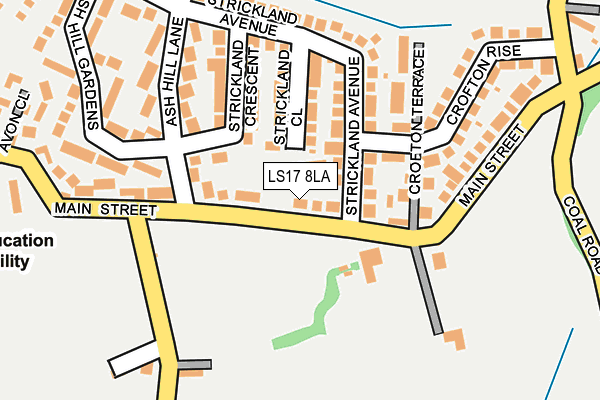 LS17 8LA map - OS OpenMap – Local (Ordnance Survey)
