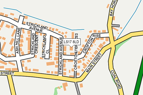 LS17 8LD map - OS OpenMap – Local (Ordnance Survey)