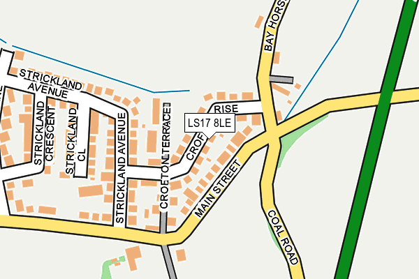 LS17 8LE map - OS OpenMap – Local (Ordnance Survey)