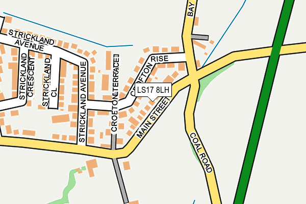 LS17 8LH map - OS OpenMap – Local (Ordnance Survey)