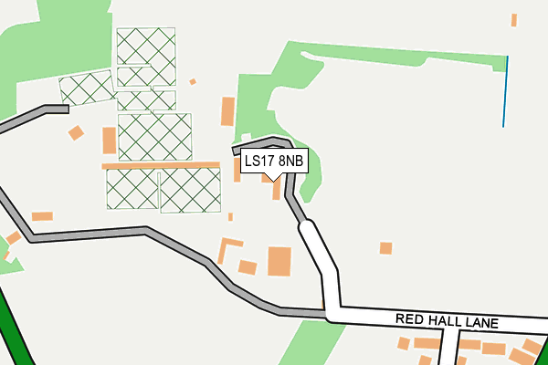 LS17 8NB map - OS OpenMap – Local (Ordnance Survey)