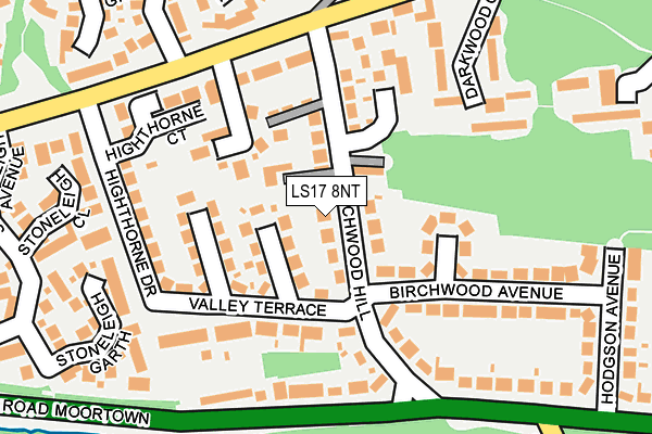 LS17 8NT map - OS OpenMap – Local (Ordnance Survey)