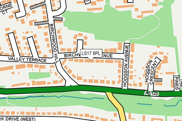 LS17 8PL map - OS OpenMap – Local (Ordnance Survey)