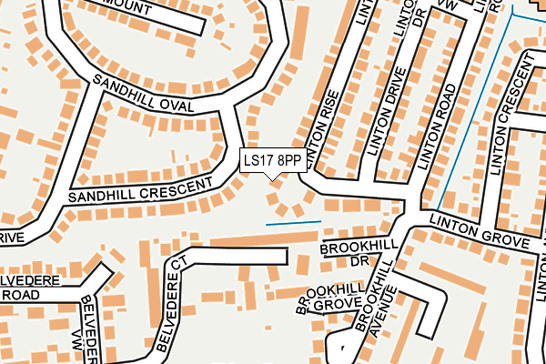 LS17 8PP map - OS OpenMap – Local (Ordnance Survey)