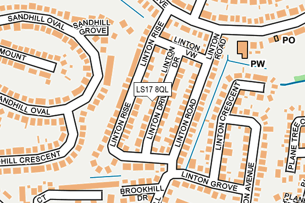 LS17 8QL map - OS OpenMap – Local (Ordnance Survey)