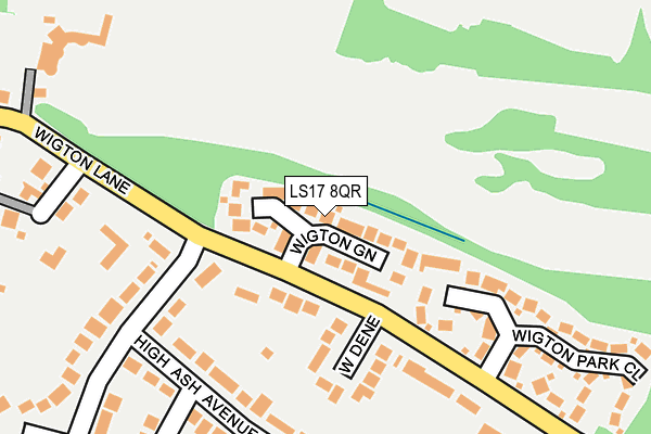 LS17 8QR map - OS OpenMap – Local (Ordnance Survey)