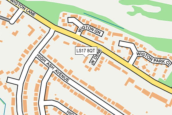 LS17 8QT map - OS OpenMap – Local (Ordnance Survey)