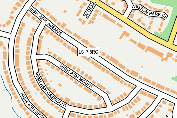 LS17 8RG map - OS OpenMap – Local (Ordnance Survey)