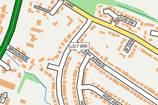 LS17 8RR map - OS OpenMap – Local (Ordnance Survey)