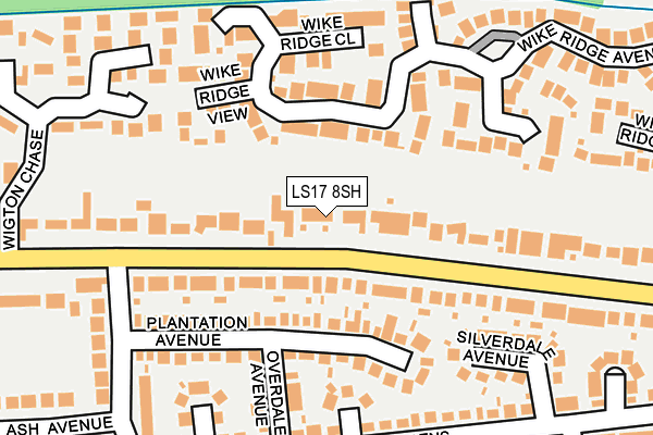 LS17 8SH map - OS OpenMap – Local (Ordnance Survey)
