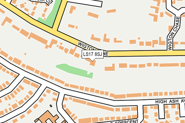 LS17 8SJ map - OS OpenMap – Local (Ordnance Survey)