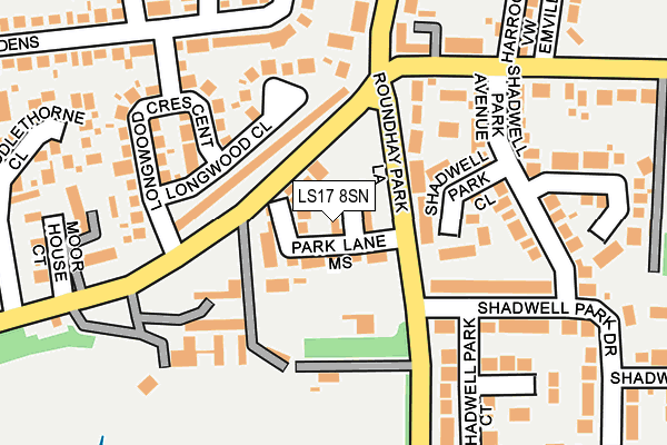 LS17 8SN map - OS OpenMap – Local (Ordnance Survey)