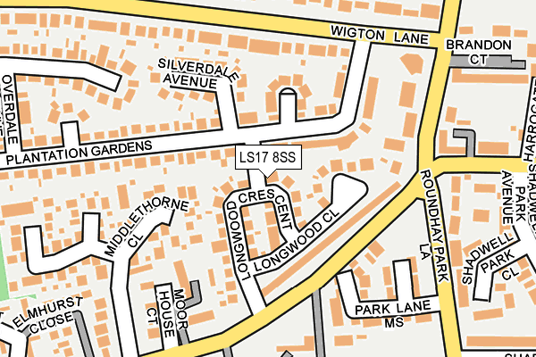 LS17 8SS map - OS OpenMap – Local (Ordnance Survey)