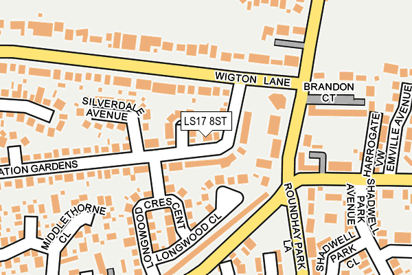 LS17 8ST map - OS OpenMap – Local (Ordnance Survey)