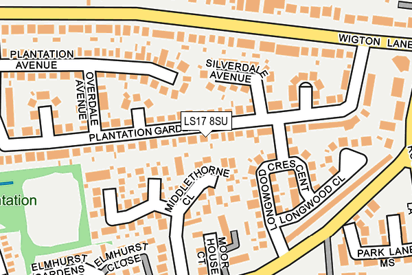 LS17 8SU map - OS OpenMap – Local (Ordnance Survey)