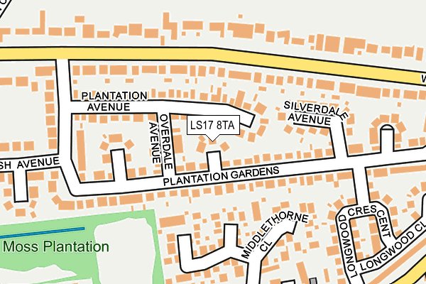 LS17 8TA map - OS OpenMap – Local (Ordnance Survey)