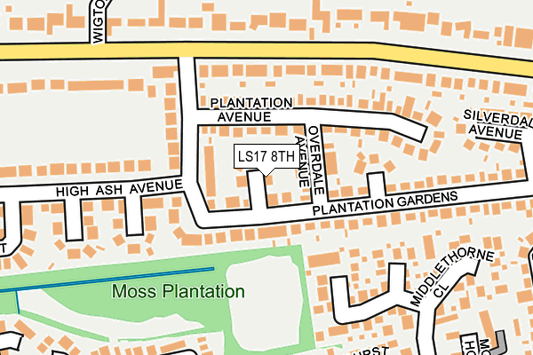 LS17 8TH map - OS OpenMap – Local (Ordnance Survey)