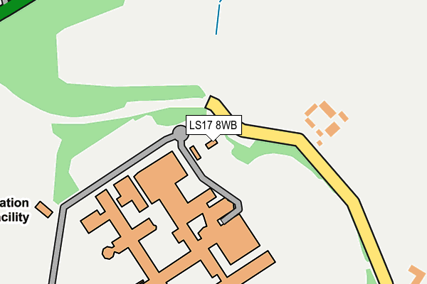 LS17 8WB map - OS OpenMap – Local (Ordnance Survey)
