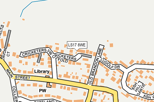 LS17 8WE map - OS OpenMap – Local (Ordnance Survey)