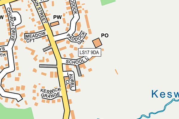 LS17 9DA map - OS OpenMap – Local (Ordnance Survey)