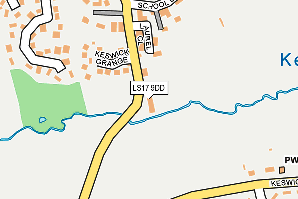 LS17 9DD map - OS OpenMap – Local (Ordnance Survey)