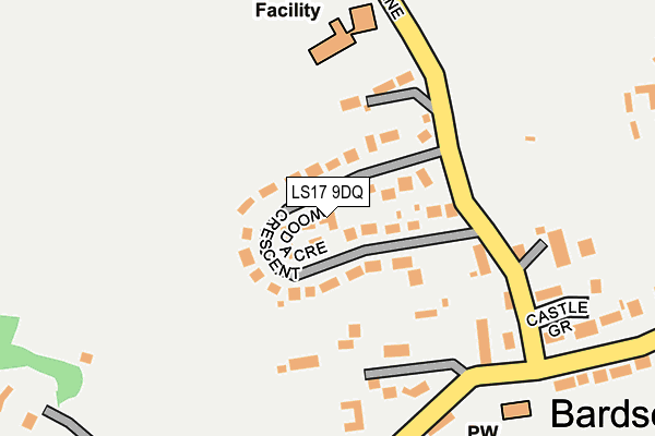LS17 9DQ map - OS OpenMap – Local (Ordnance Survey)