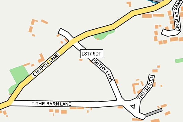 LS17 9DT map - OS OpenMap – Local (Ordnance Survey)