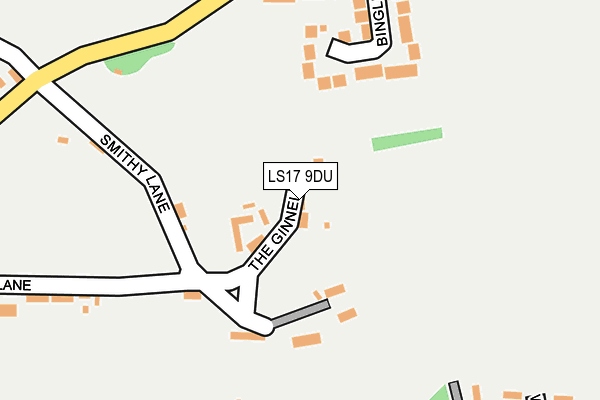 LS17 9DU map - OS OpenMap – Local (Ordnance Survey)