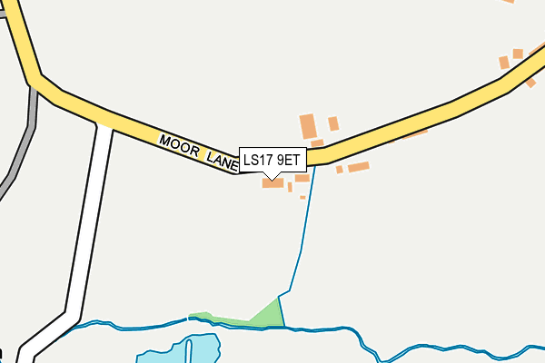 LS17 9ET map - OS OpenMap – Local (Ordnance Survey)