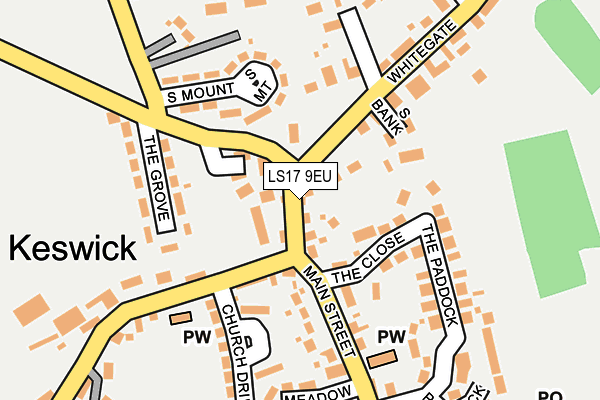 LS17 9EU map - OS OpenMap – Local (Ordnance Survey)