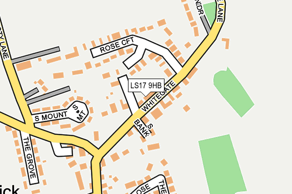 LS17 9HB map - OS OpenMap – Local (Ordnance Survey)